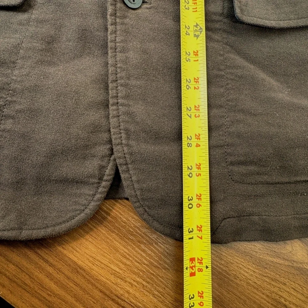 Gap Vintage Y2K Blazer Jacket Mens Medium Brown Cotton 3-Button Casual Normcore